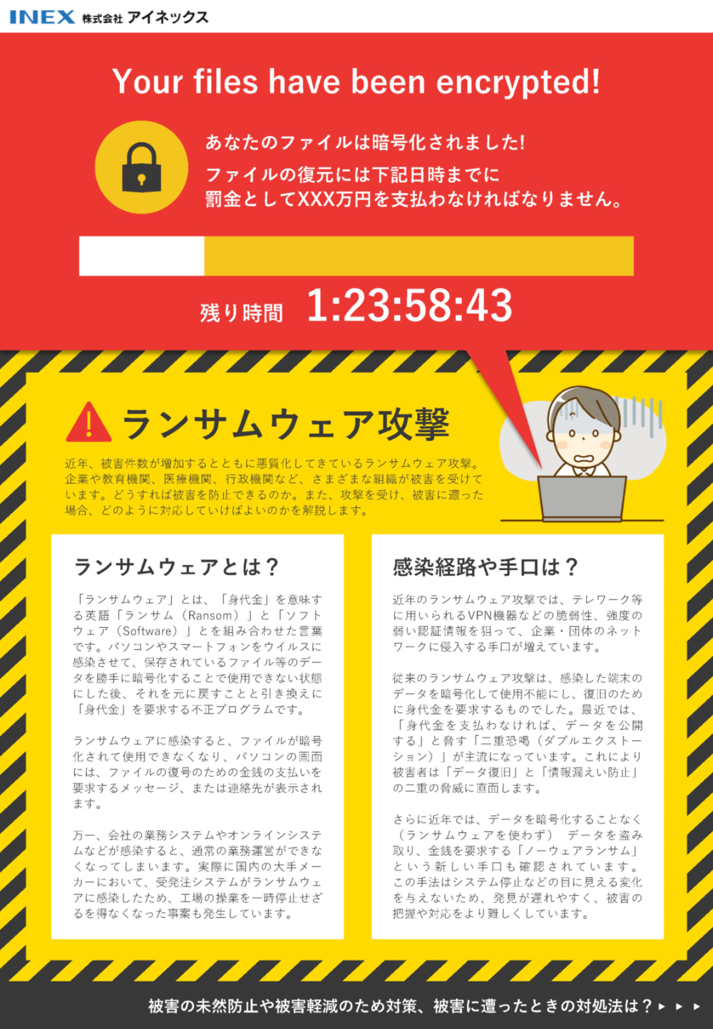ランサムウェアの解説と対策の資料